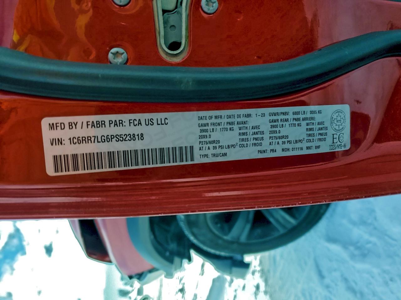 2023 RAM 1500 CLASSIC SLT photo 12