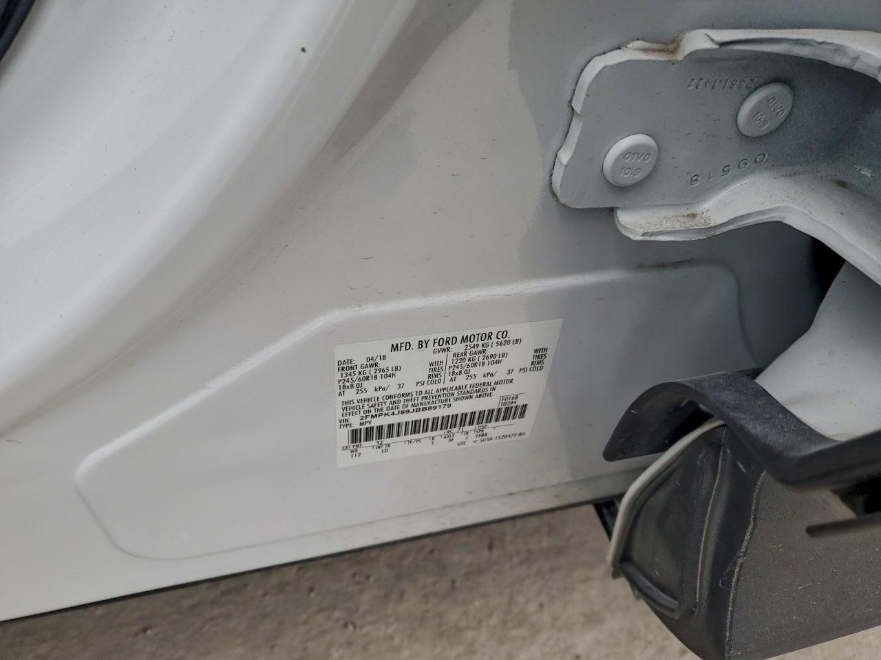 2018 FORD EDGE SEL photo 25