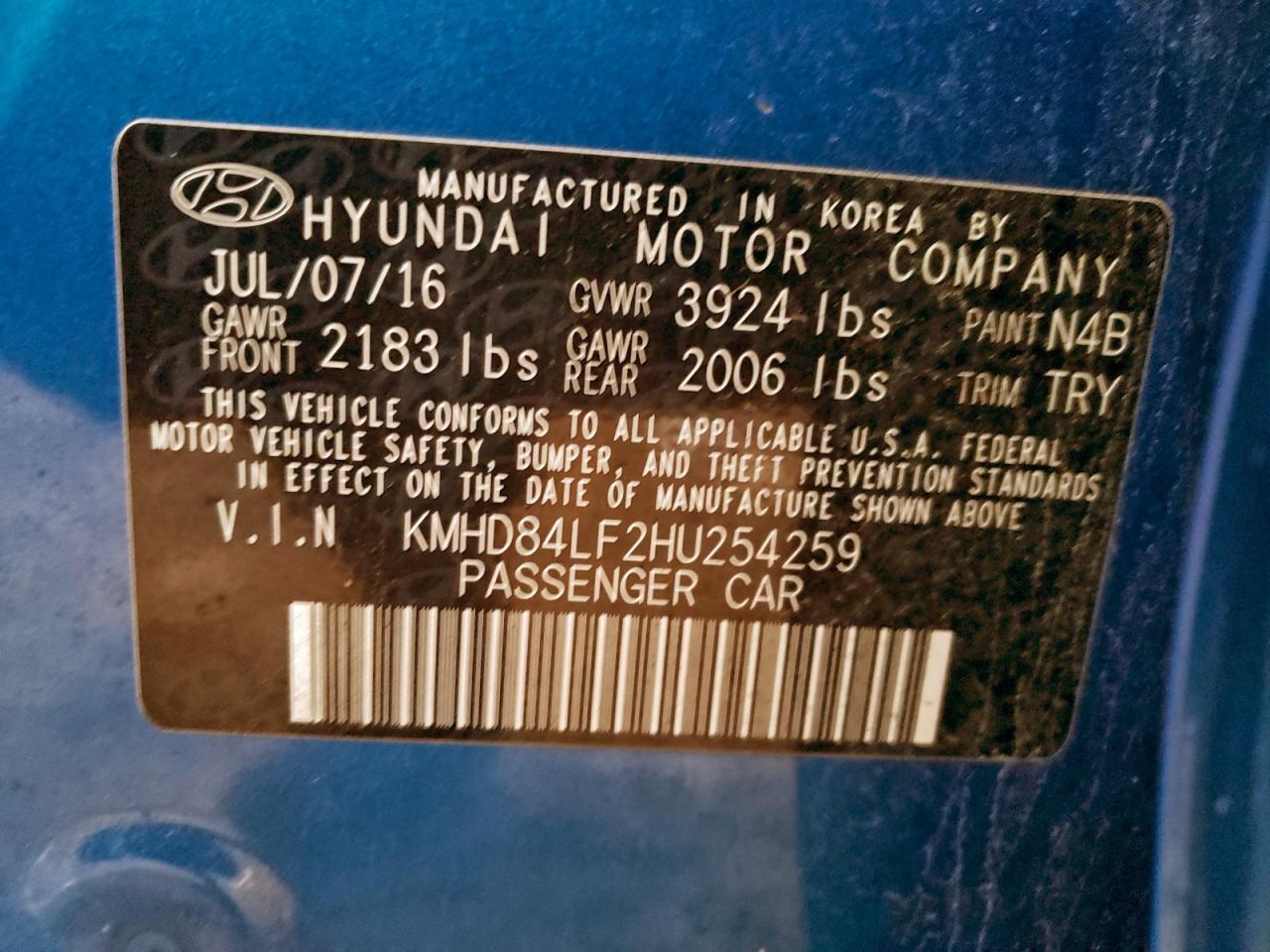 2017 HYUNDAI ELANTRA SE photo 13