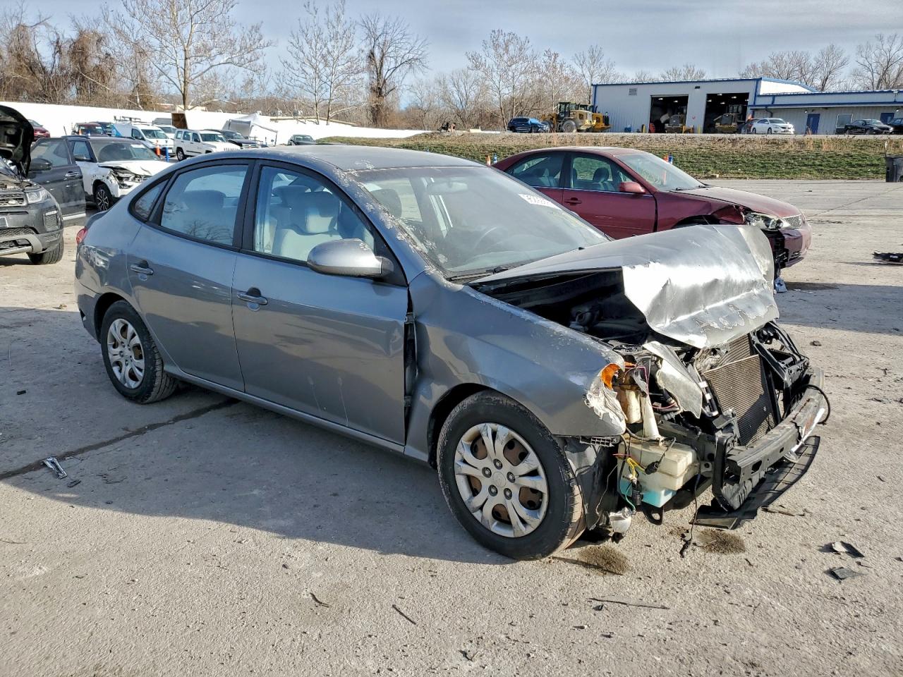 2010 HYUNDAI ELANTRA BLUE photo 4