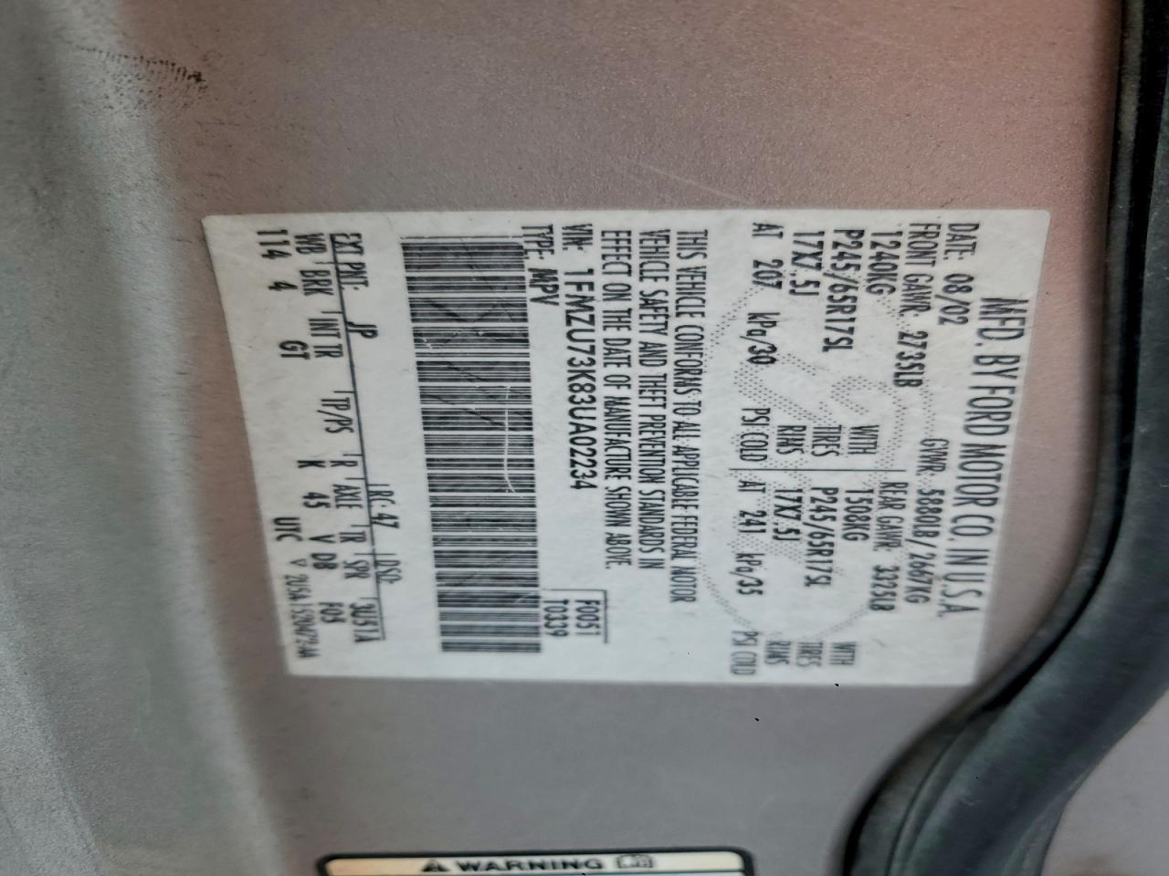 2003 FORD EXPLORER XLT photo 13