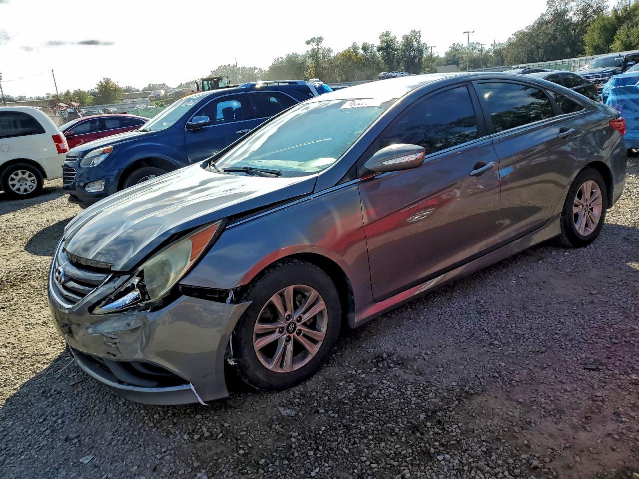 2014 HYUNDAI SONATA GLS — FRONT END damage — photo 1