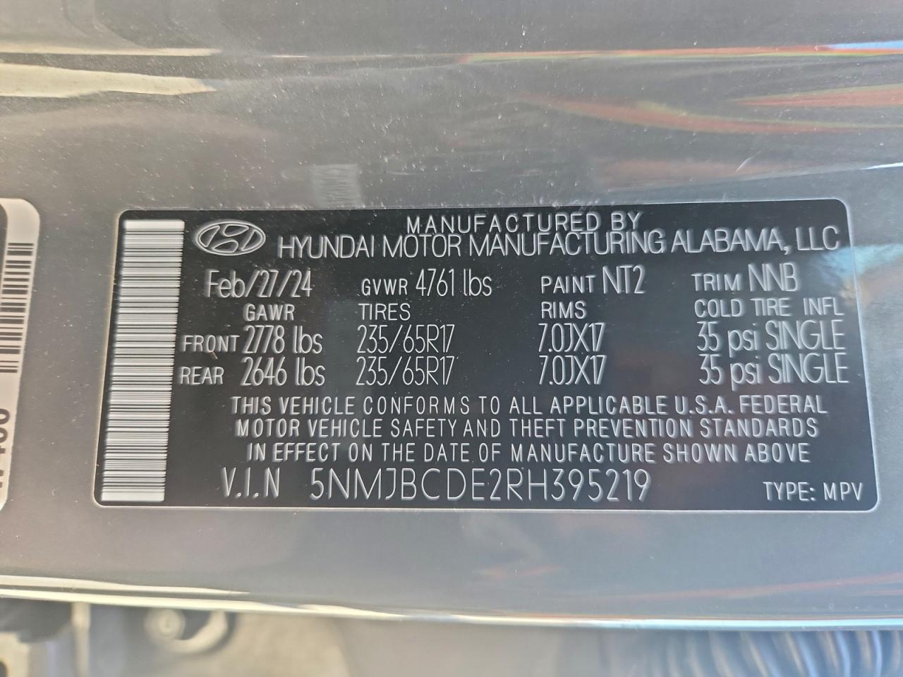 2024 HYUNDAI TUCSON SEL photo 27