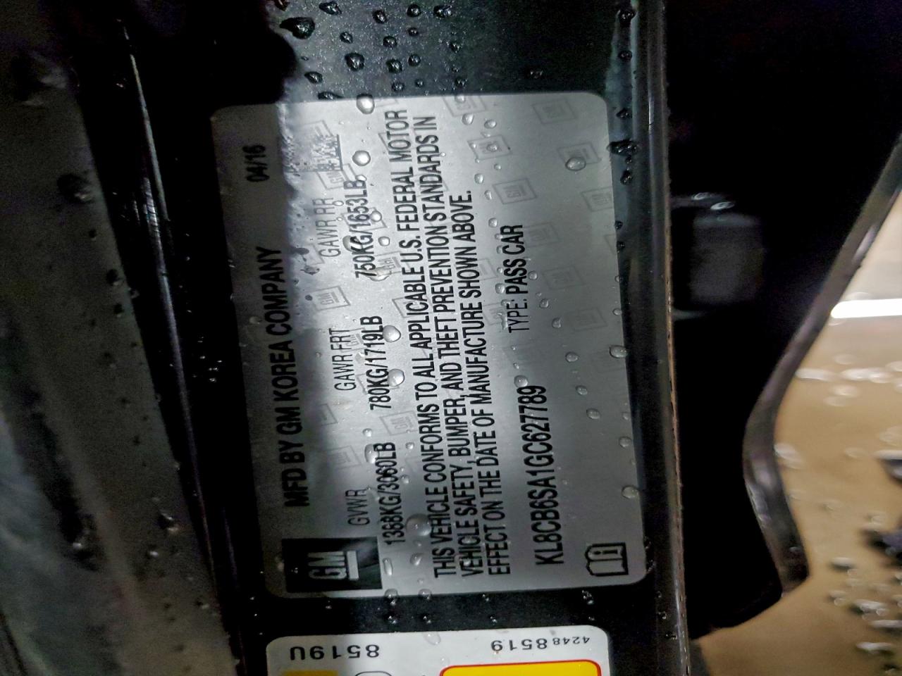 2016 CHEVROLET SPARK LS photo 12