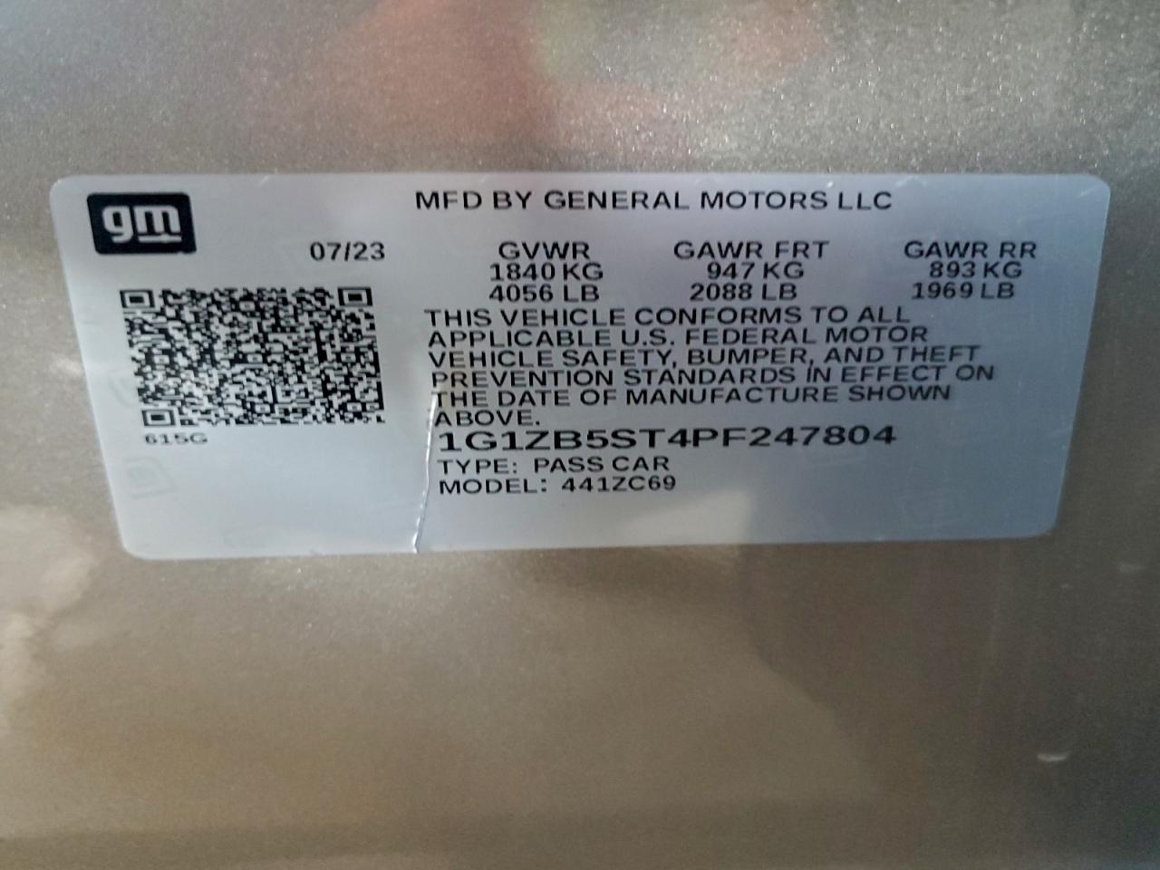 2023 CHEVROLET MALIBU LS photo 12