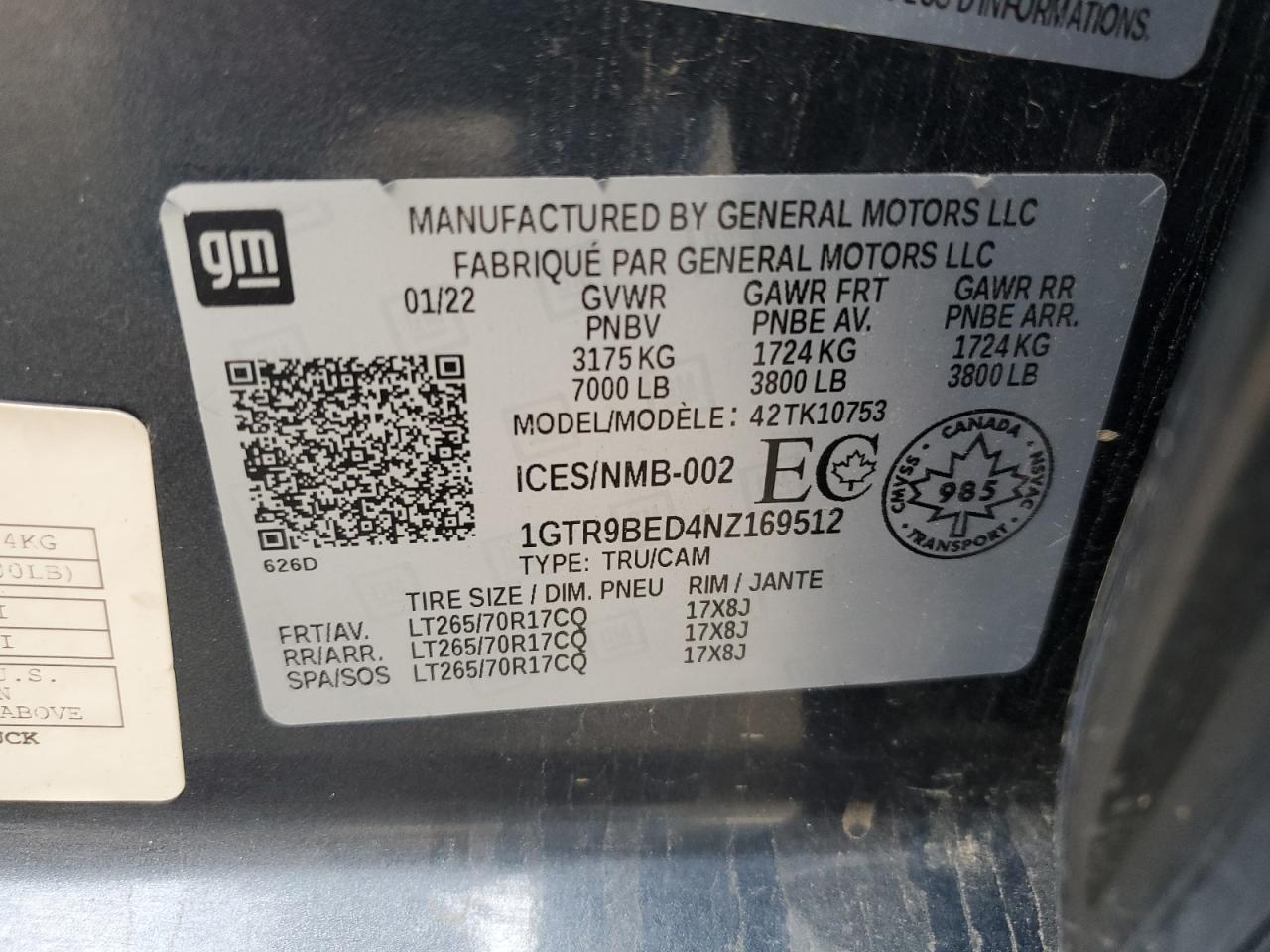 2022 GMC SIERRA LIMITED K1500 SLE photo 45