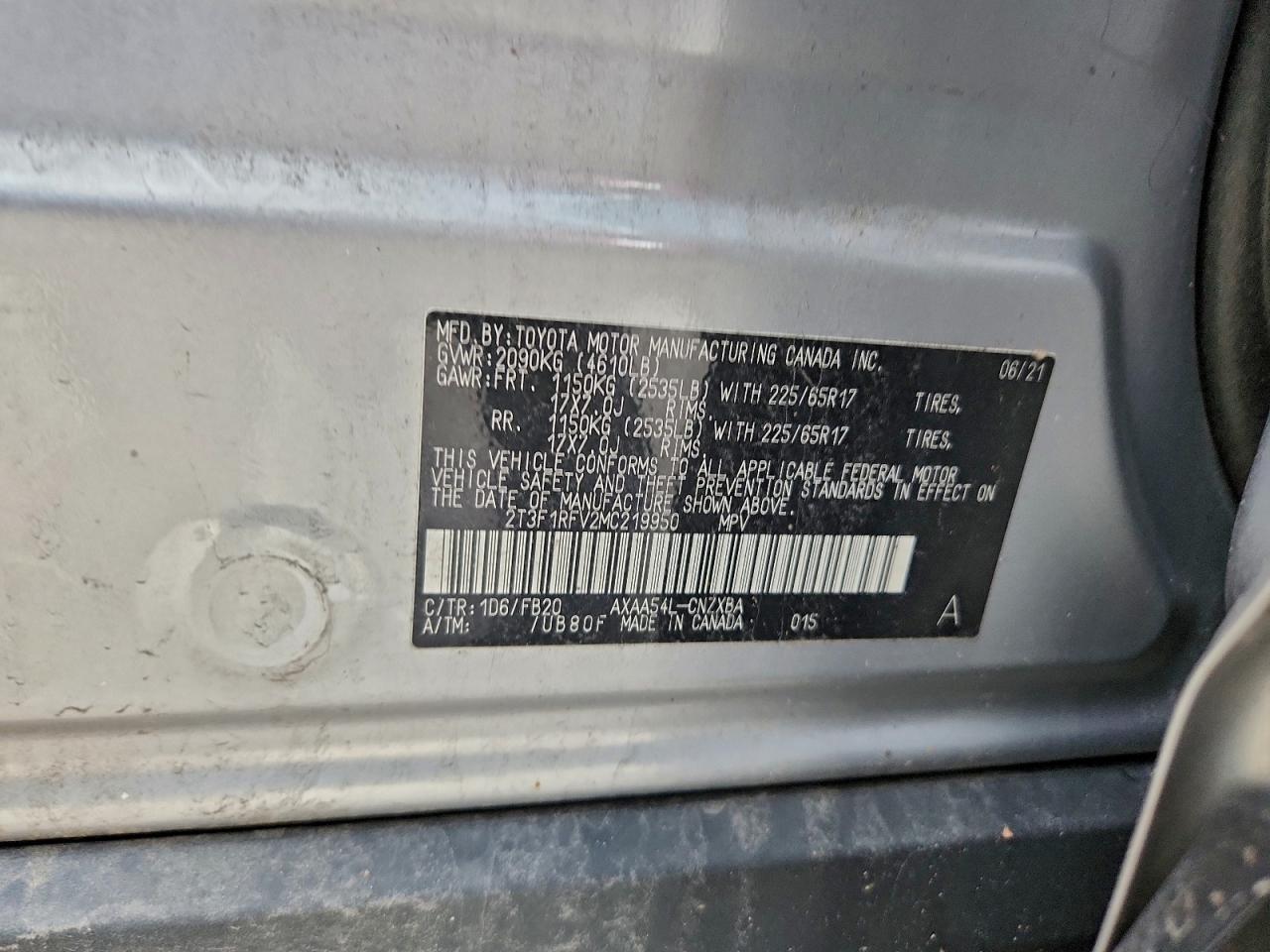 2021 TOYOTA RAV4 LE photo 14