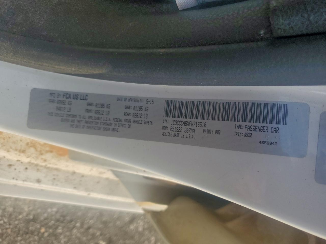 2015 CHRYSLER 200 LIMITED photo 12
