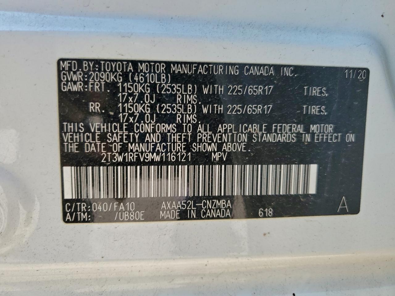 2021 TOYOTA RAV4 XLE photo 14