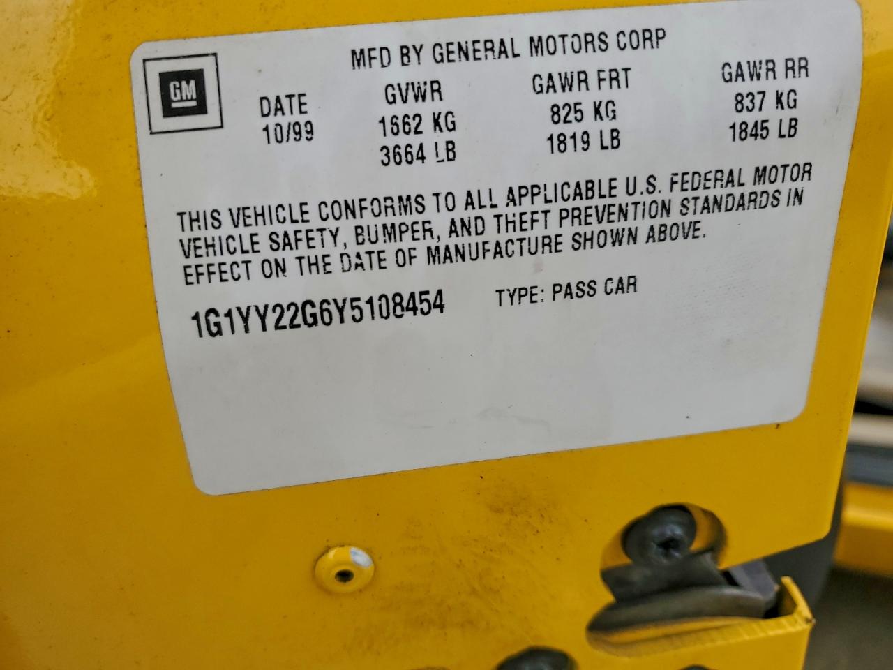 2000 CHEVROLET CORVETTE photo 13