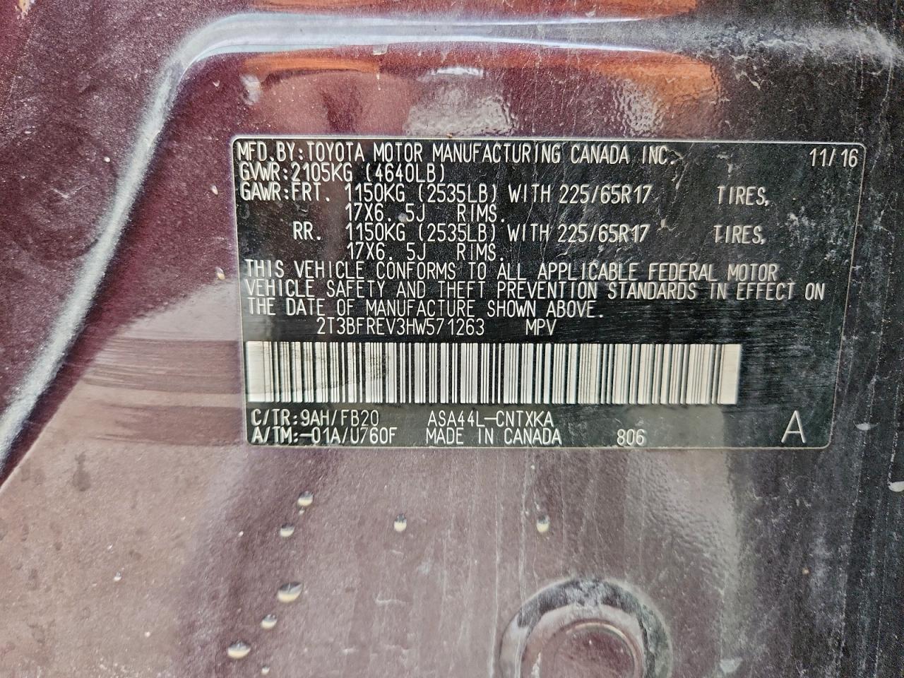 2017 TOYOTA RAV4 LE photo 45