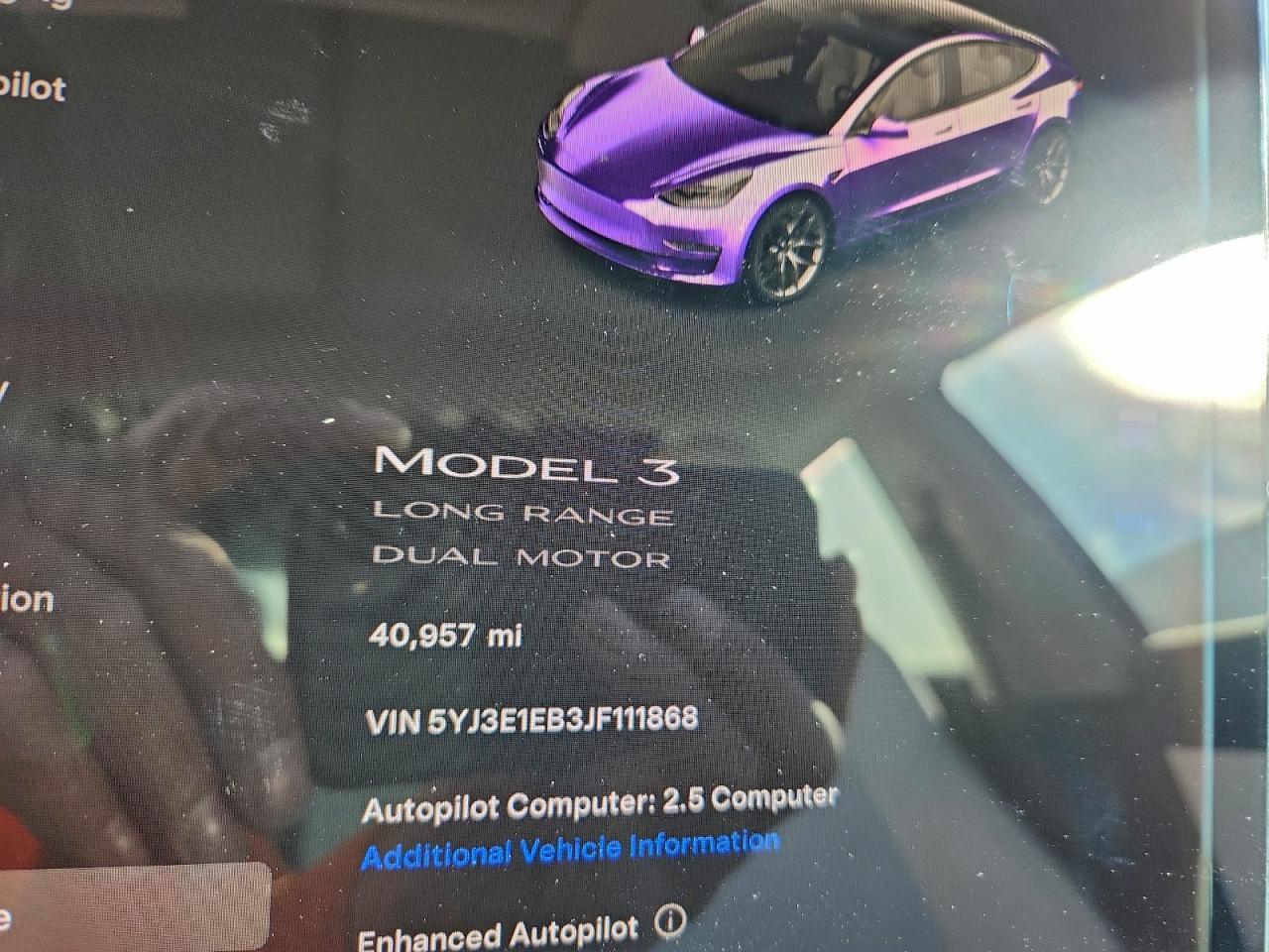 2018 TESLA MODEL 3 photo 9