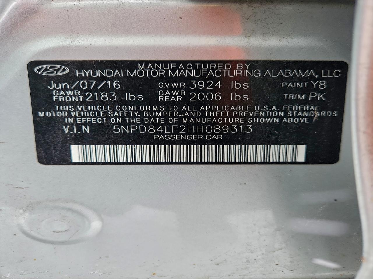 2017 HYUNDAI ELANTRA SE photo 34