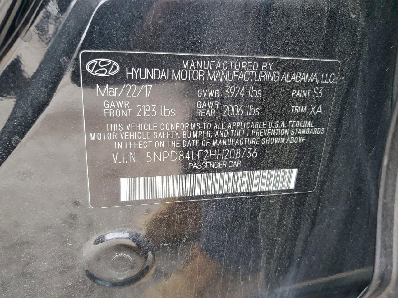 2017 HYUNDAI ELANTRA SE photo 13