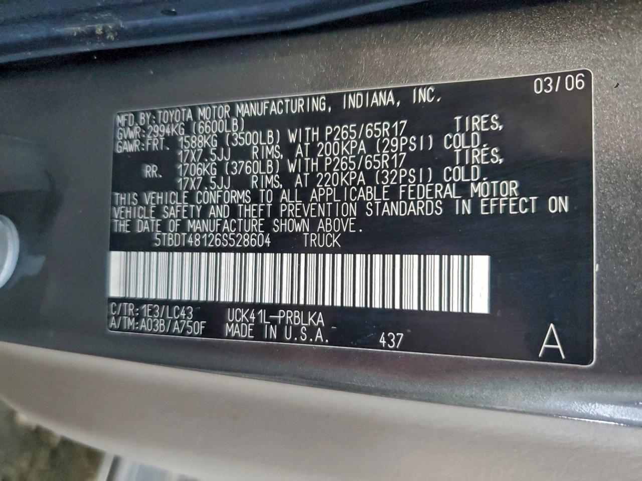 2006 TOYOTA TUNDRA DOUBLE CAB LIMITED photo 23