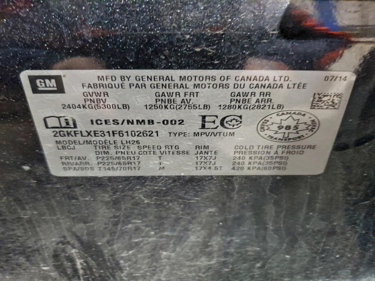 2015 GMC TERRAIN SLT photo 14