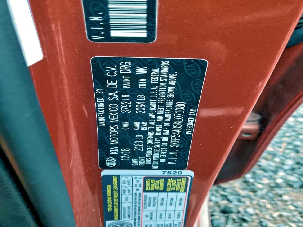 2019 KIA FORTE EX photo 12