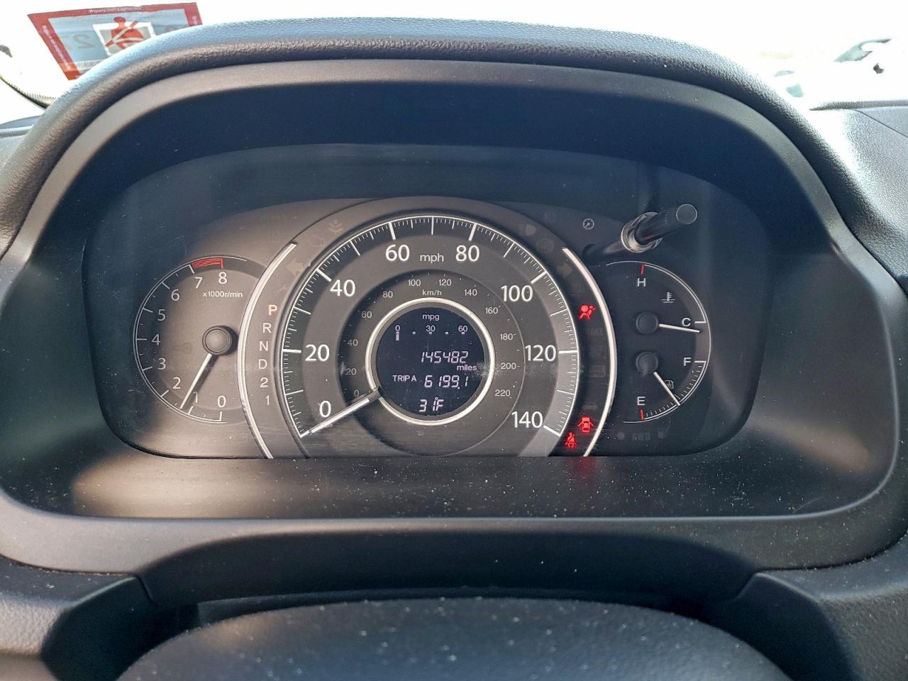 2012 HONDA CR-V EXL photo 9