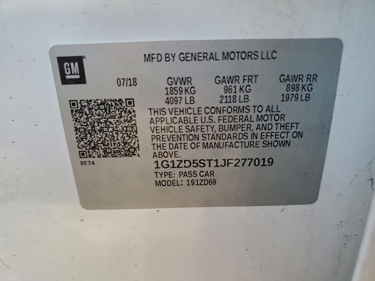 2018 CHEVROLET MALIBU LT photo 23