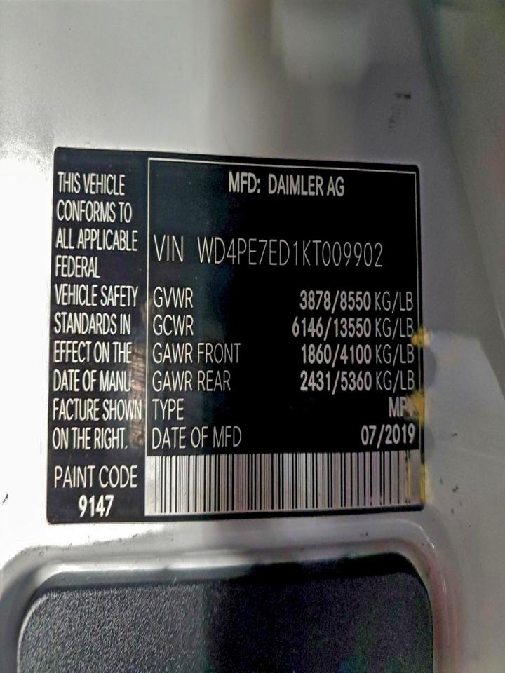 2019 MERCEDES BENZ SPRINTER DELIVERY VAN photo 13