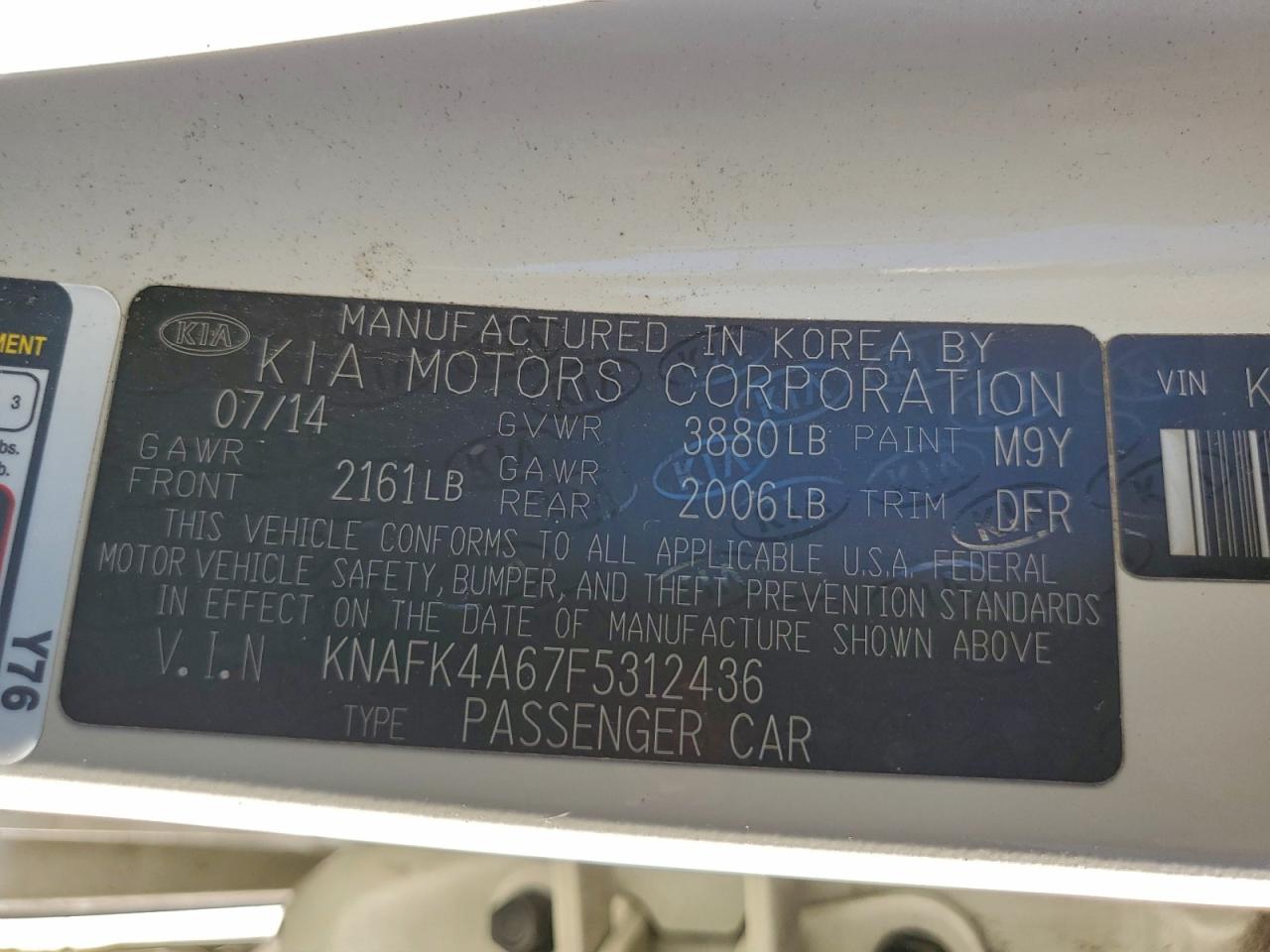 2015 KIA FORTE LX photo 13