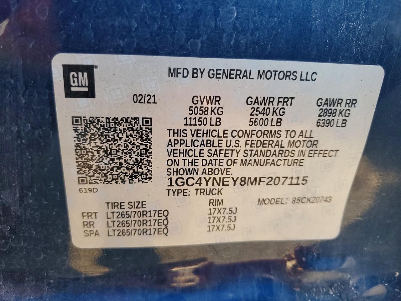 2021 CHEVROLET SILVERADO K2500 HEAVY DUTY LT photo 23