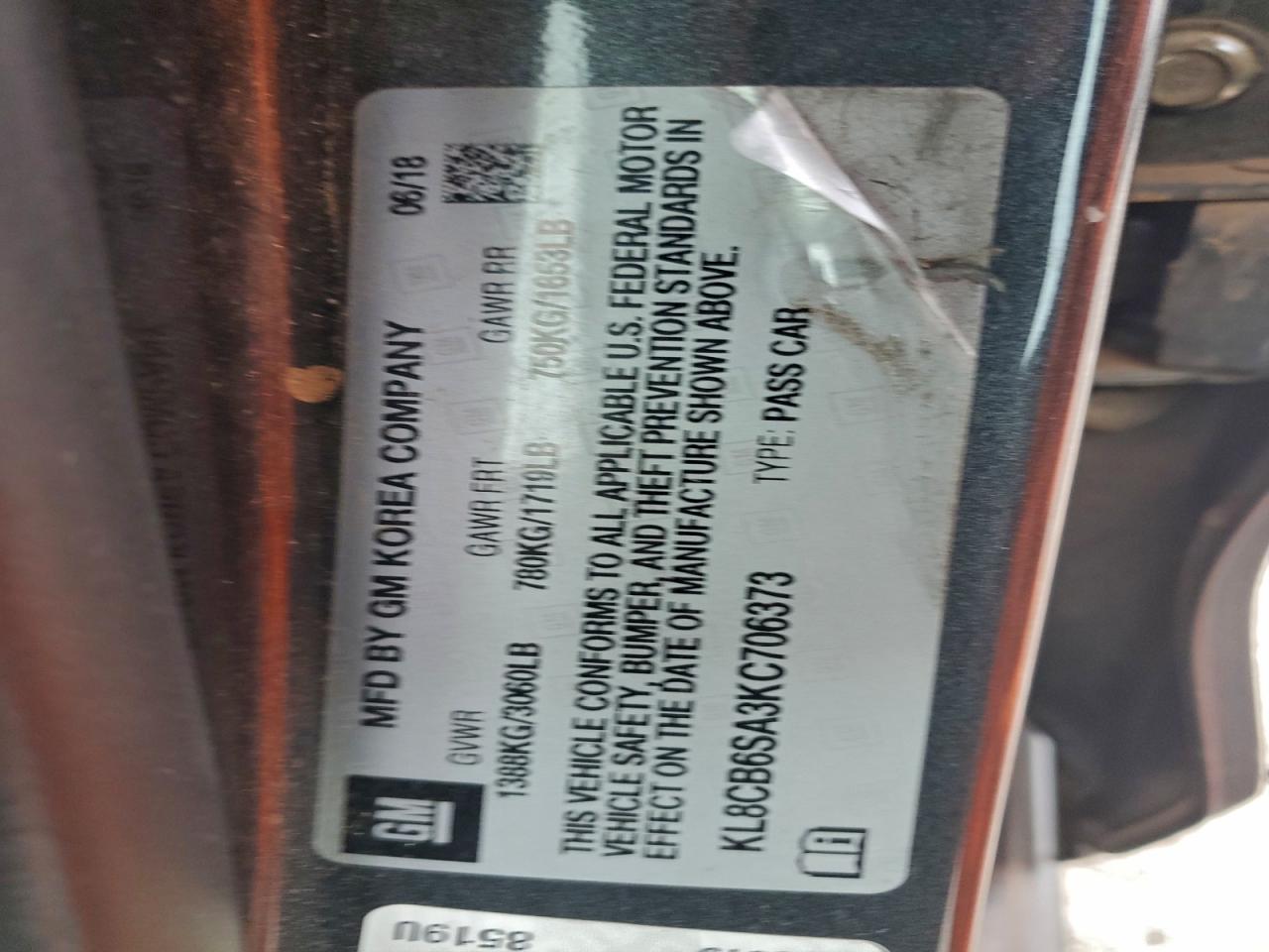 2019 CHEVROLET SPARK LS photo 12
