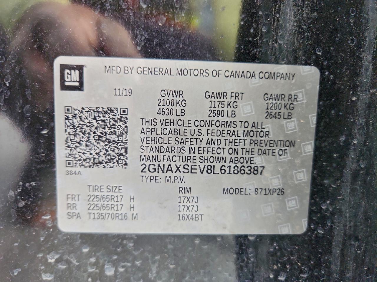2020 CHEVROLET EQUINOX LS photo 27