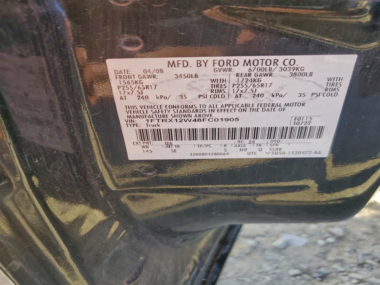 2008 FORD F150 photo 37