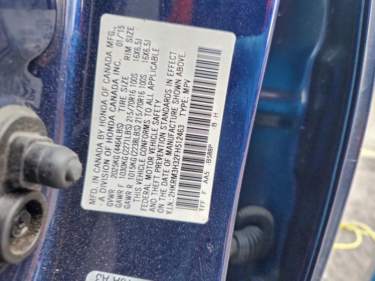 2015 HONDA CR-V LX photo 13
