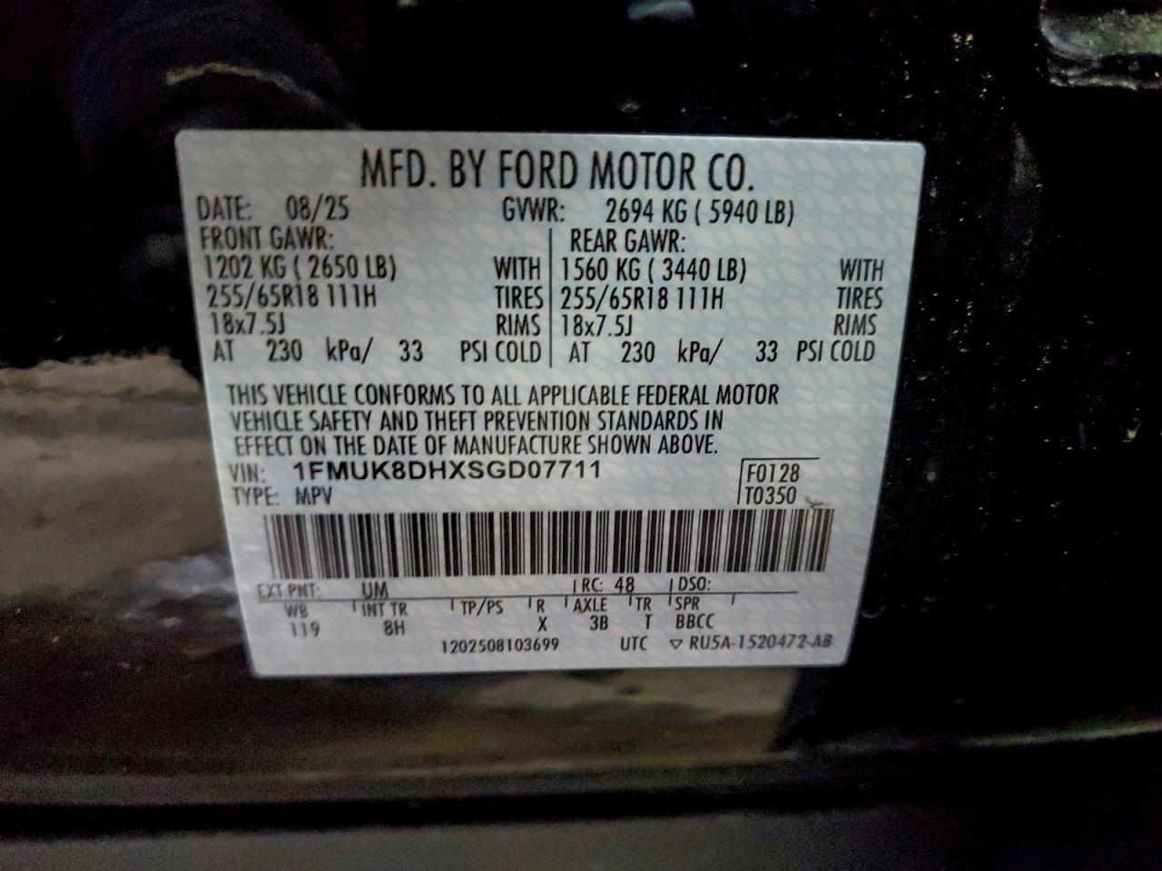 2025 FORD EXPLORER ACTIVE photo 13