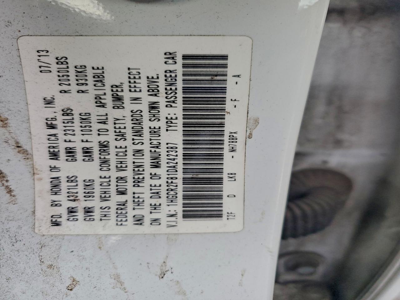 2013 HONDA ACCORD EXL photo 23