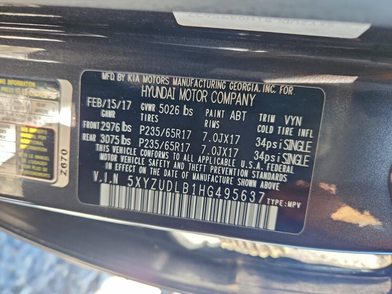 2017 HYUNDAI SANTA FE SPORT photo 25