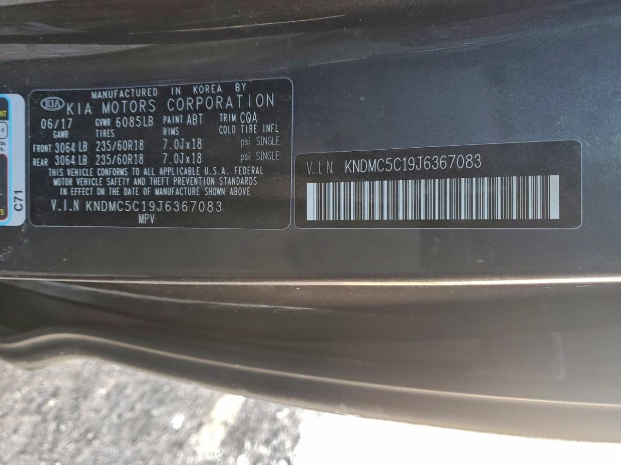 2018 KIA SEDONA EX photo 25