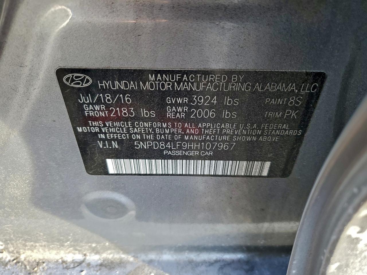2017 HYUNDAI ELANTRA SE photo 12