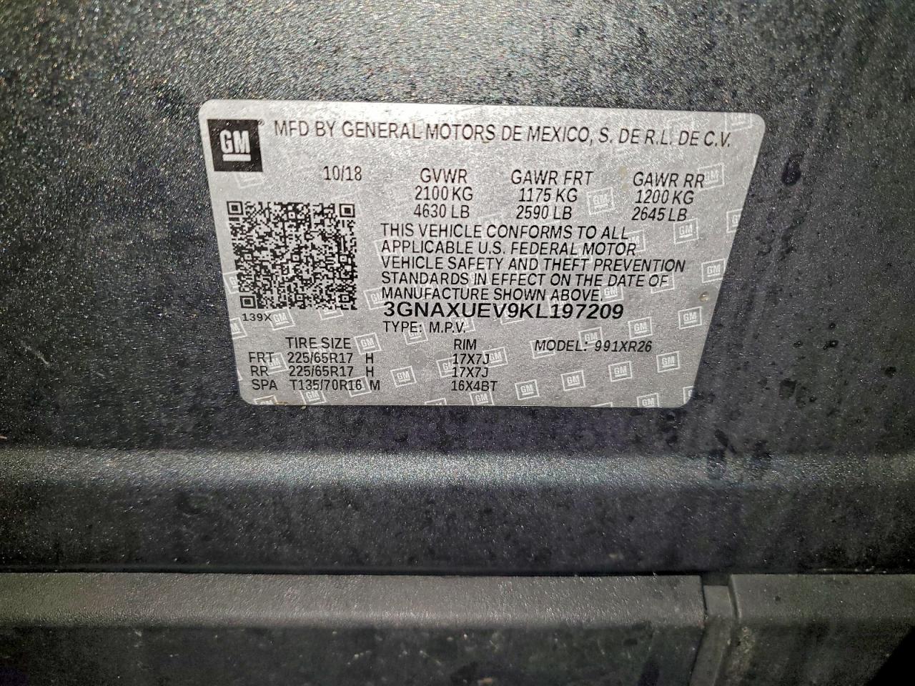 2019 CHEVROLET EQUINOX LT photo 13