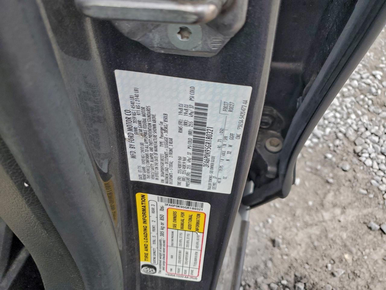 2016 FORD FUSION TITANIUM photo 12