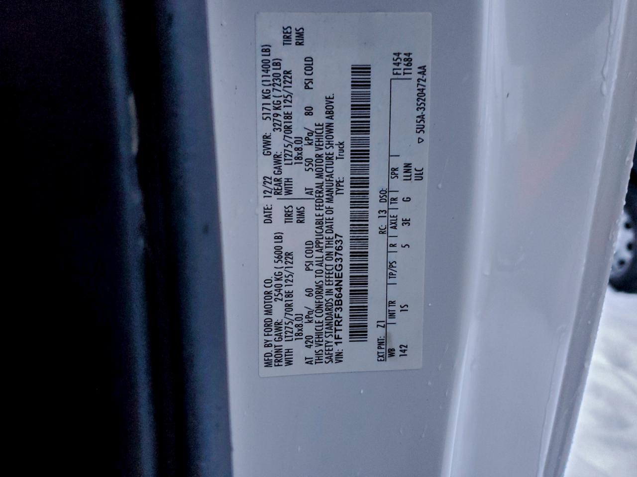 2022 FORD F350 SUPER DUTY photo 12