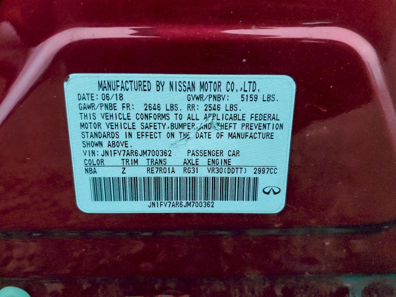 2018 INFINITI Q50 RED SPORT 400 photo 12