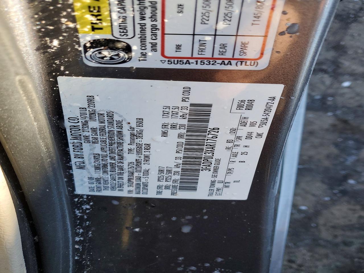 2010 FORD FUSION HYBRID photo 12