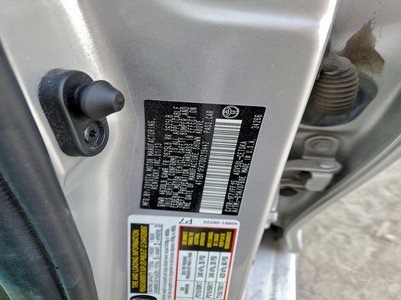 2013 TOYOTA CAMRY L photo 12