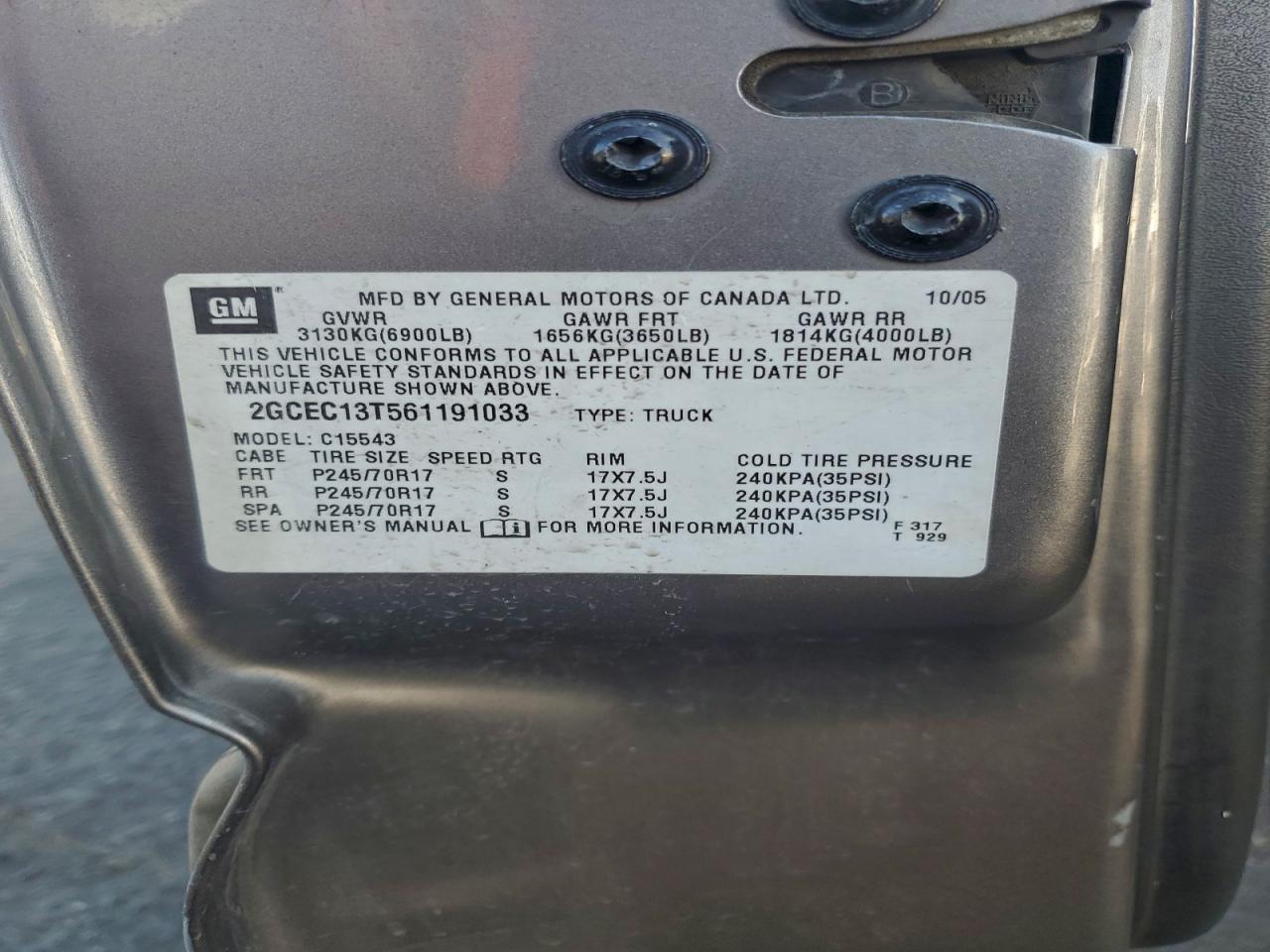 2006 CHEVROLET SILVERADO C1500 photo 13