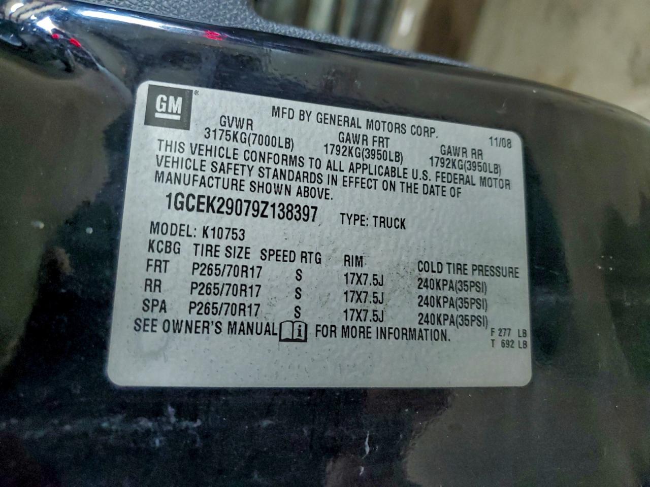 2009 CHEVROLET SILVERADO K1500 LT photo 12