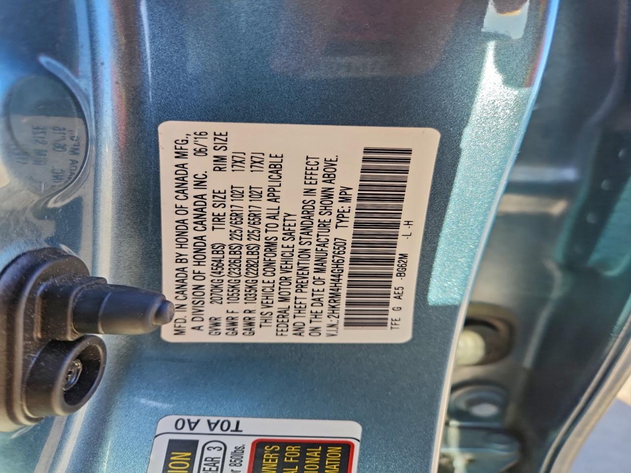 2016 HONDA CR-V SE photo 14