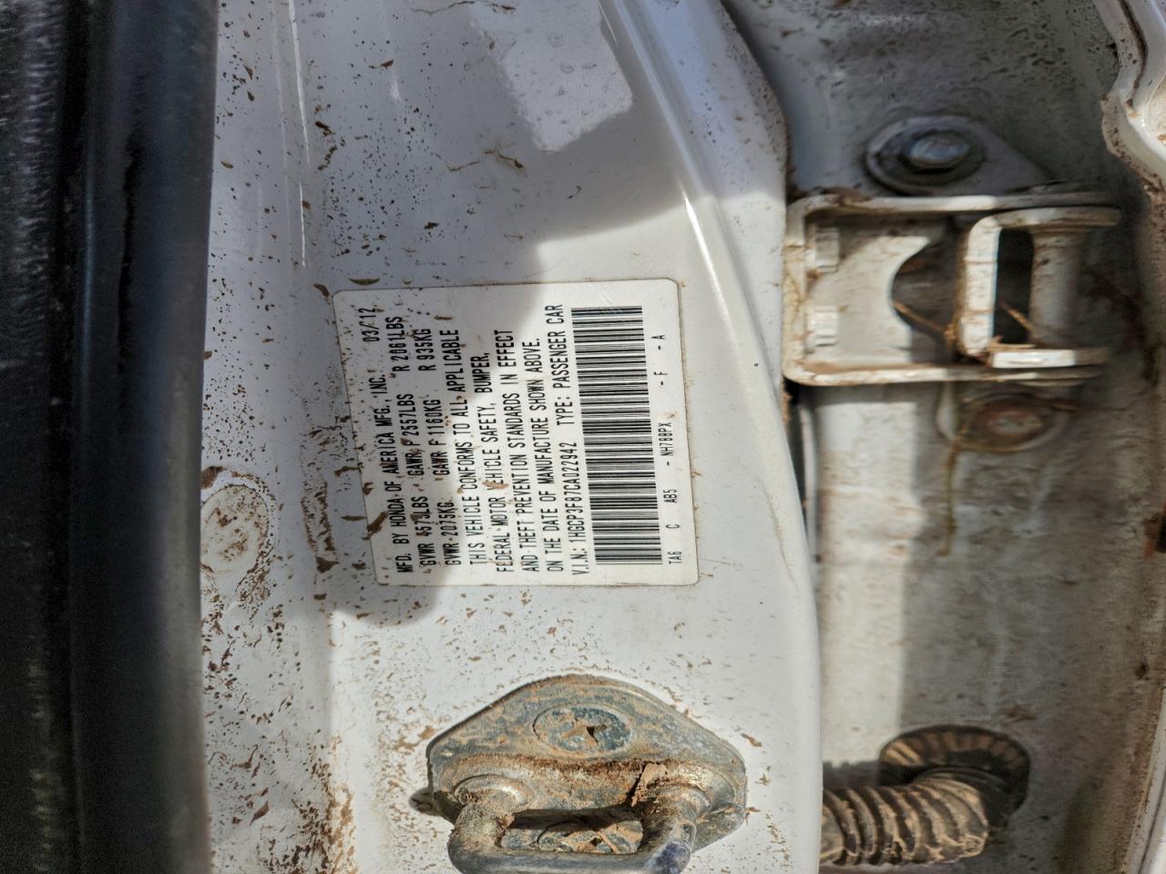 2012 HONDA ACCORD EXL photo 23