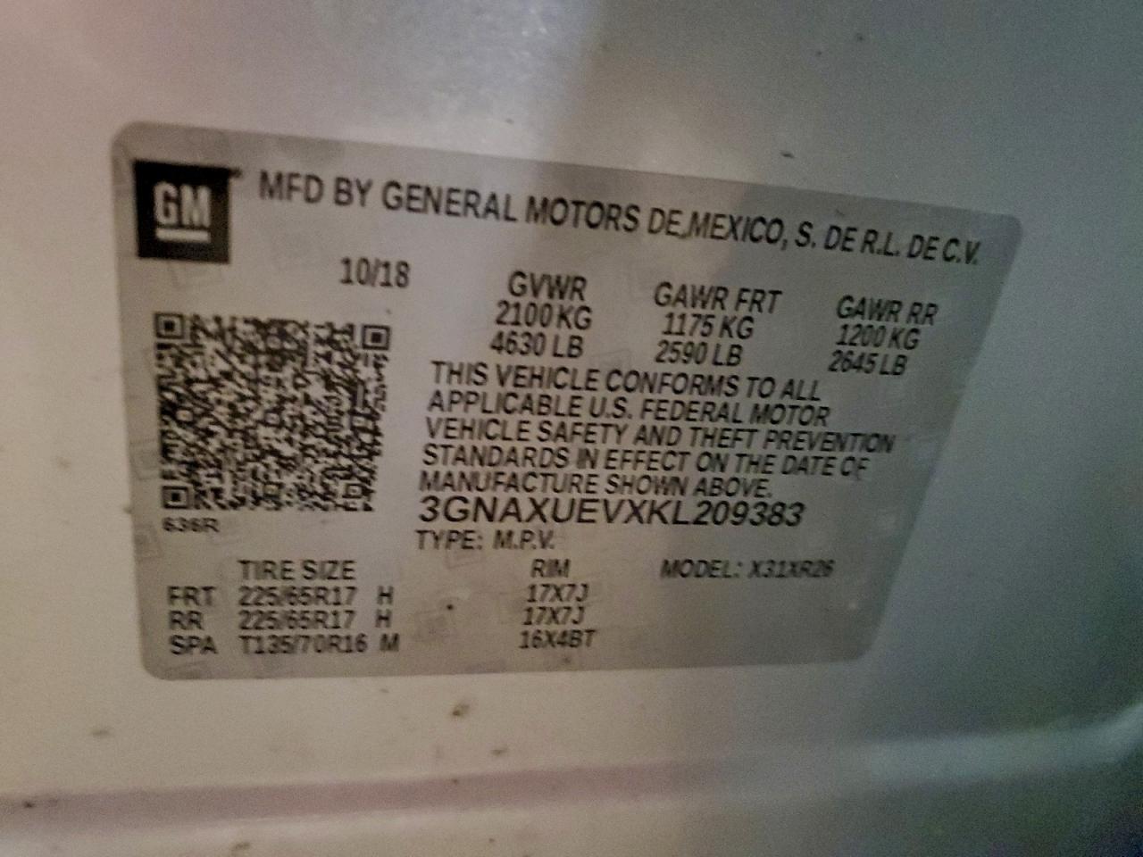 2019 CHEVROLET EQUINOX LT photo 13
