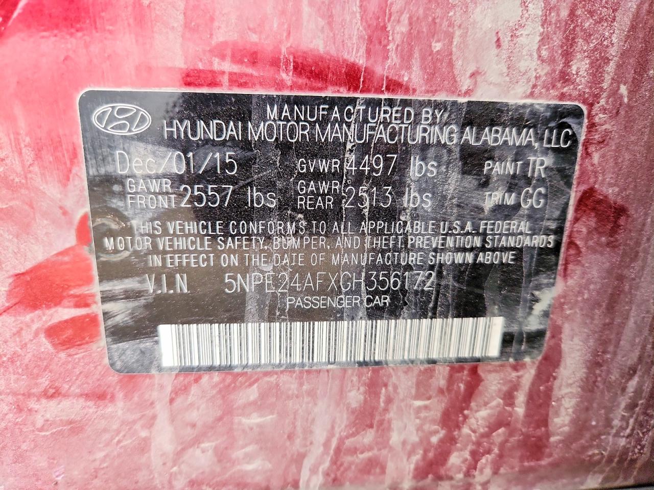 2016 HYUNDAI SONATA SE photo 12