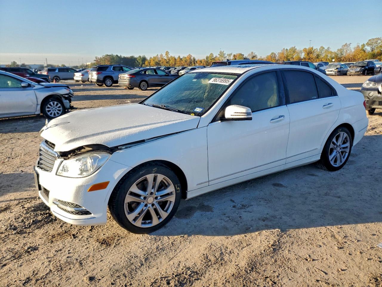 2013 MERCEDES-BENZ C 250 — FRONT END damage — photo 1