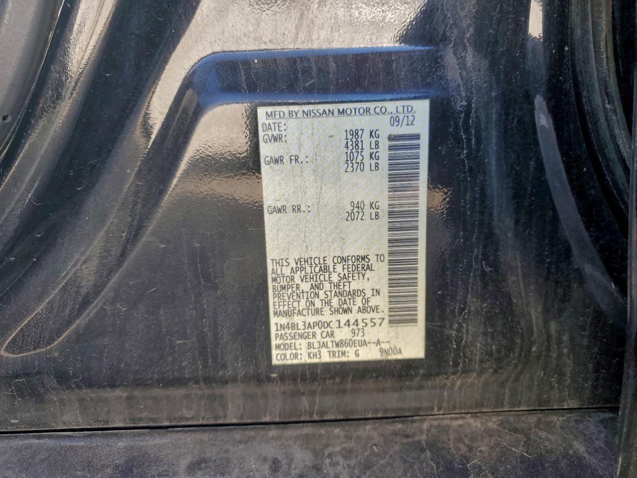 2013 NISSAN ALTIMA 3.5S photo 23