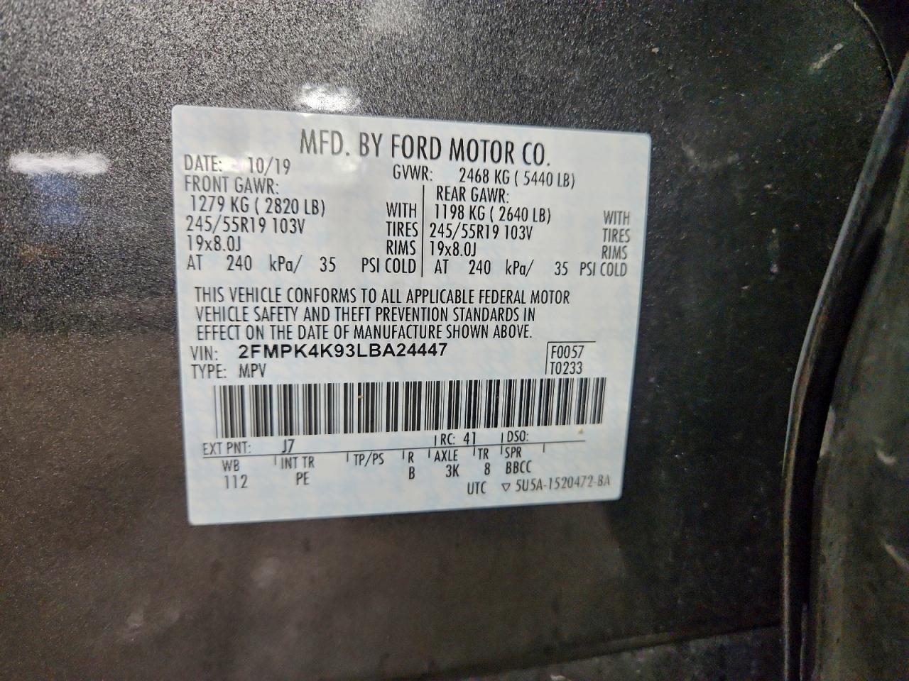2020 FORD EDGE TITANIUM photo 40
